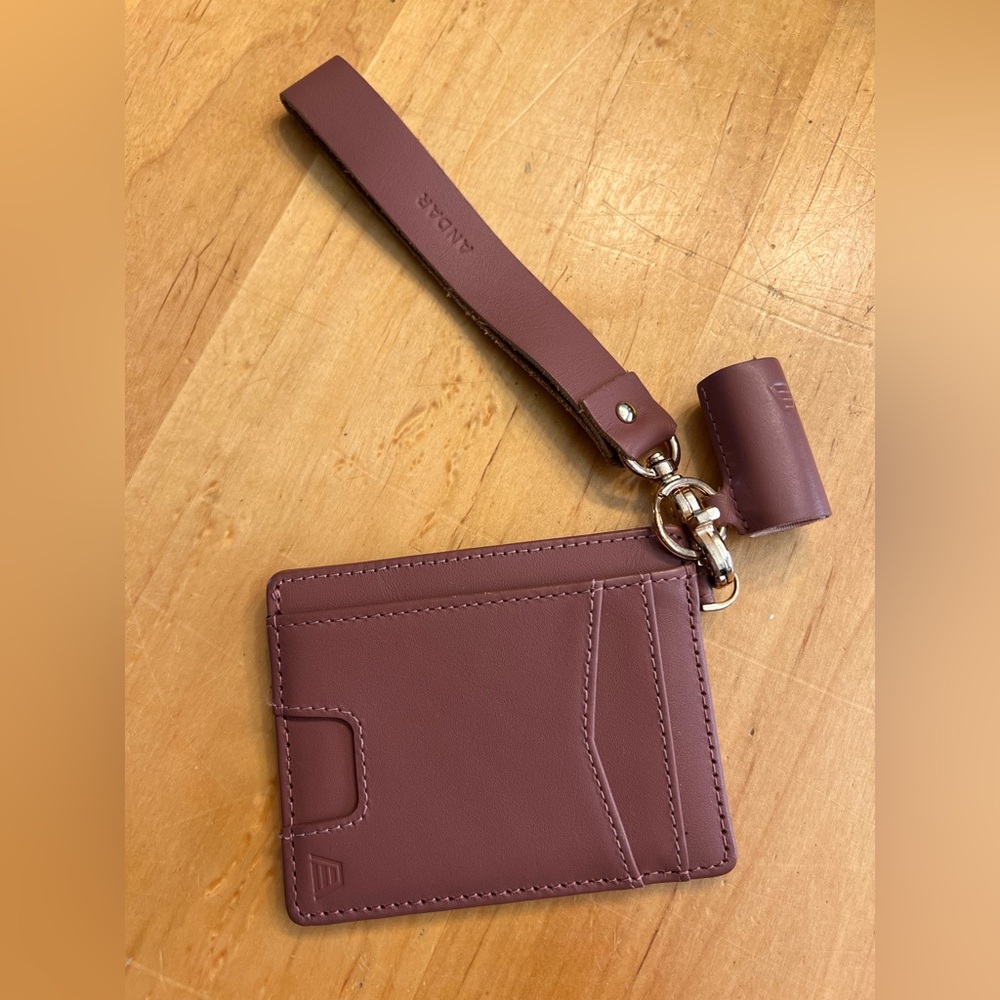 Andar Denner Wallet Mauve with NEW Chapstick Holder
